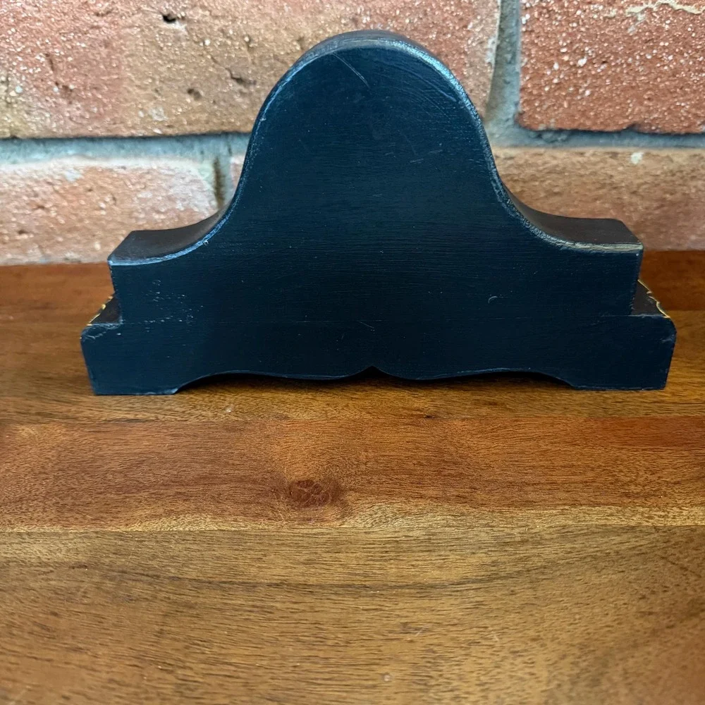 Vintage Mantle Clock Handpainted and handcrafted